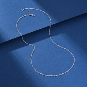 YCC fabbrica all'ingrosso 18 pollici 1mm 925 Sterling <span class=keywords><strong>Silver</strong></span> cavi catene, collane e oro placcato O catene incrociate per le donne - Product Image 6