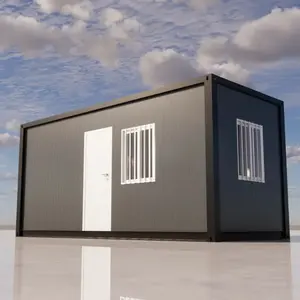 Preisgünstige tragbare 20 Fuß vorgefertigte faltbare modulare Häuser Stahlkonstruktion mobiles Containerhaus-Kit