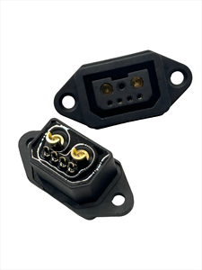 Hoogstroom-energiespeelader - Aangepaste 40A 60V 2+4 vrouwelijke pinnen fietslaadconnector - Product Image 3
