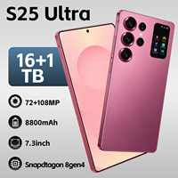 Smartphone S25 Ultra 5G, écran AMOLED 7,3 pouces, Android 15, 16 Go de RAM, 1 To de stockage, appareil photo 108 MP, batterie 8800 mAh, 90 Hz, double SIM