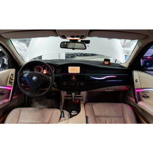 Kit d'éclairage d'ambiance intérieur personnalisé pour BMW Série 5 (E60) 2004-2006, lampe d'ambiance LED Symphony pour tableau de bord et portières, fabrication d'usine - Product Image 6