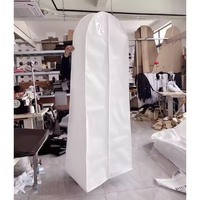 Sacs de rangement suspendus pour vêtements, imperméables et écologiques, avec impression de logo personnalisée pour costumes, robes de mariée et autres vêtements