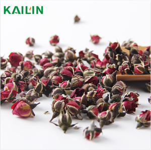 Thé de fleurs de rose naturelles biologiques déshydratées, 100% pur, en bourgeons entiers, en vrac, pour la santé, en sachet - Product Image 1