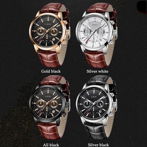 <span class=keywords><strong>LIGE</strong></span>-<span class=keywords><strong>Reloj</strong></span> de pulsera de cuarzo para hombre, pulsera de diseño, de cuero, resistente al agua, con fecha, original, novedad, 9866 - Product Image 2
