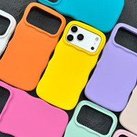 Coque JOYPORODO V-S06 pour iPhone 17 16 Pro Max – Design Original Vague Liquide en Silicone – Tendance, Antichoc, Couleur Unie