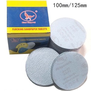 แผ่นขัดอลูมิเนียมออกไซด์ ขนาด 100 มม. 125 มม. แบบมีกาวในตัว ความหยาบเบอร์ 60 ถึง 1000 สำหรับขัดเงา - Product Image 3
