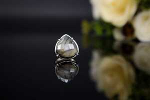 Anillo de Ágata Dendrítica en Plata de Ley 925 Hecho a Mano con Piedras Preciosas Naturales, Joyería Elegante de Estilo Bohemio Vintage para Mujer - Product Image 4