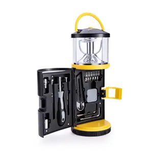 15 In 1 Outdoor Camping มือชุดเครื่องมือ LED Light,โคมไฟชุดเครื่องมือ,ครัวเรือนชุดซ่อมเครื่องมือ10 LED