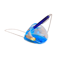 Décoration de bureau, papeterie, souvenir, cadeau, porte-stylo en acrylique pour enfants, règle liquide, flotteurs en résine 3D, presse-papier