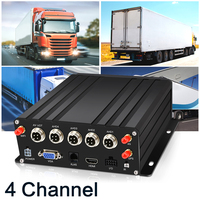 Alta calidad 4CH WLAN GPS Función coche caja negra Registro de audio HD coche grabadora de video cctv bus AI 4G GPS camión MDVR