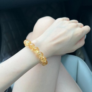 Bracelet en topaze entièrement naturelle accessoires pour femmes bague unique fortune jaune citron Bracelet Assez - Product Image 4