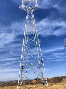 Polonais électrique en acier galvanisé pour la ligne de transmission actuelle équipement de distribution d'énergie pour des tours de puissance - Product Image 2