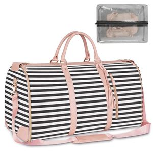 Échantillon gratuit Fabricant de sacs de voyage : Sac de voyage à motif à carreaux roses avec sacs en cuir PU - Product Image 4