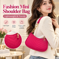 Sac croissant en feutre motif pierre 2026 pour femme, sac à main minimaliste à porter sous le bras ou à l'épaule, usage quotidien, prêt à expédier, logo personnalisé