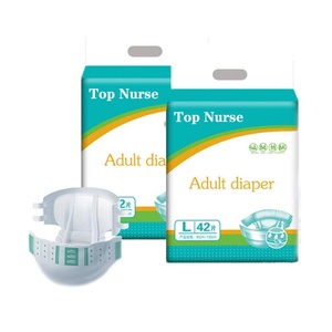 Pañales y Pantalones para Adultos de Tela Orgánica No Tejida al por Mayor, Diseño Blanco Estampado - Product Image 1