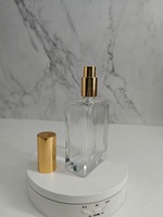 Nouveau design clair givré plat carré 15ml 30ml 50ml flacons de parfum en verre compte-gouttes vide faux cils mascara goutte pour les yeux