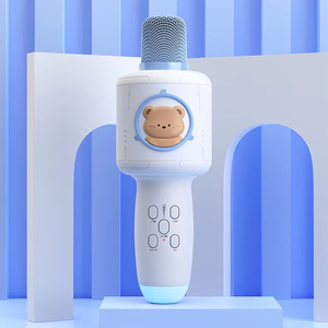 Microphone <span class=keywords><strong>K7</strong></span> pour karaoké avec lumière LED, idéal pour TikTok et Instagram Live <span class=keywords><strong>Music</strong></span> pour le divertissement - Product Image 2