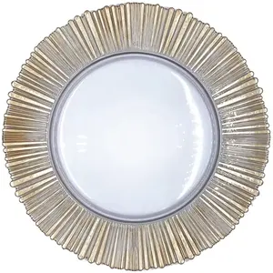 Wholesale Popular Design Good Quality Round Restaurant Banquet Wedding Decoration Event Bone China Chargers Dish Glasses Plates