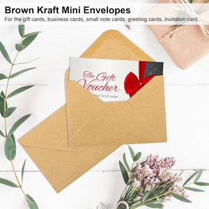 Gift Greeting Cards Letter <strong>Brown</strong> <strong>Kraft</strong> Paper Mailing Mini <strong>Envelope</strong> Self-Adhesive Paper Party Wedding Invitation <strong>Envelope</strong> - Product Image 4