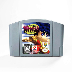 Livraison directe, stock local américain N64, cartouche de jeu vidéo N64 pour Mystical <span class=keywords><strong>Ninja</strong></span> Starring Goemon, version américaine pour console N64 - Product Image 1