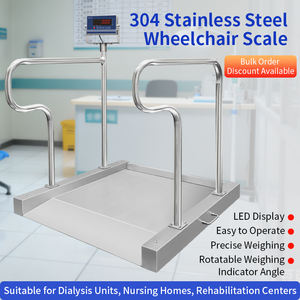 अल्ट्रा-लो प्लेटफॉर्म 304 स्टेनलेस स्टील इलेक्ट्रॉनिक व्हीलचेयर वजन वाले व्हीलचेयर के लिए छोटे फर्श पैमाने - Product Image 4