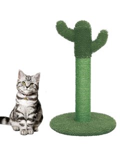 Petdom Arbre à chat en sisal, structure d'escalade en forme de cactus, tour griffoir pour chats - Product Image 1