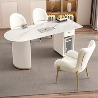 Réception de salle de consultation de salon de beauté avec l'utilisation commerciale de conception moderne d'acier inoxydable