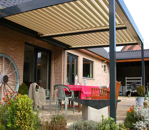 3x4 pabellón eléctrico impermeable Pergola persianas clima biológico jardín invernadero aluminio al aire libre gazebo - Product Image 3