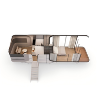 Maison modulaire préfabriquée moderne et écologique avec installation rapide sur site