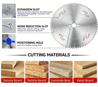 Lame de scie à rainurer industrielle SKS51 de 12 pouces 80T TCT, soudée haute fréquence, à pointe en carbure de précision, pour découpe circulaire OEM MDF