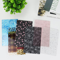 A5A6 Couverture de cahier à feuilles mobiles en acrylique transparent imprimé pour étudiant avec noyau de remplacement pour reliure à bobine en stock