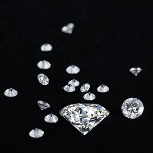 批发stargem松散的moissanite混战宝石0.9-3毫米人造钻石小尺寸moissanite松散石