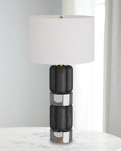 Modern Minimalist Designer Table Lamp Italian Spanish Marble Full Copper Glass Iron Body Study Living Room Battery Reading - Product Image 3