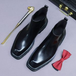 Chaussures habillées classiques rétro brillantes en cuir véritable anti-uréthane pour hommes, style automne 2026, à lacets - Product Image 5