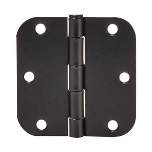 Factory Price Metal Stainless Steel <strong>Black</strong> Adjustable Kitchen Cabinet <strong>Hinge</strong> American Style <strong>3</strong>.5inch <strong>Black</strong> Corner Door <strong>Hinge</strong> - Product Image 1