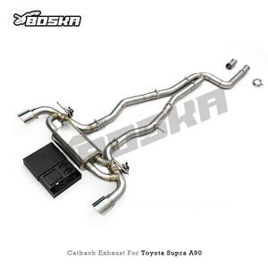 Tubo de Escape Automotriz de 1.5MM para Toyota <span class=keywords><strong>Supra</strong></span> GR A90/A91 MK4/MK5 3.0T 2020-2023, Silenciador Catback Deportivo con Válvulas y Puntas Cromadas - Product Image 6