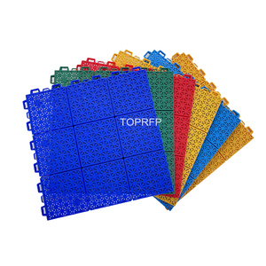 Modern Outdoor Interlocking Sports Backyard Badminton Court Flooring <b>Tiles</b> Wear Resistant PP Material Easy Click for Garages - Product Image 5