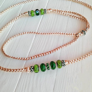 Bling Bead <span class=keywords><strong>Show</strong></span> Leash Thin Small <span class=keywords><strong>Dog</strong></span>-<span class=keywords><strong>show</strong></span>-leashes Profesional <span class=keywords><strong>Dog</strong></span> Training slip Plomo slip Lead Handsfree Rope - Product Image 1