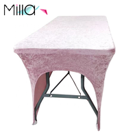 Housse de lit en velours pour salon de beauté, housse de table de massage