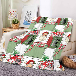 Manta de lana con estampado navideño al por mayor, suave y acogedora para sofá, decoración del hogar, regalo de invierno - Product Image 2