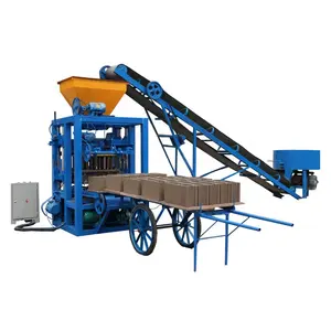 China Factory Production Direct Sale QT4-24 Semi-automatic Brick Making Machinery