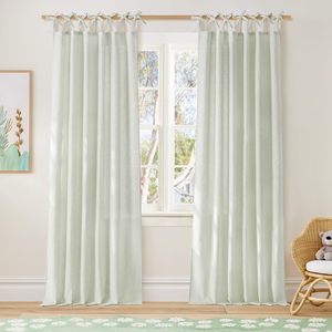 DaiRui Meilleures ventes FBA Dropshipping Rideau à nouer rayé prêt à expédier Fournisseur de draperies filtrant la lumière - Product Image 1