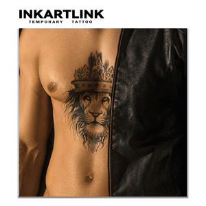 Adesivi per <span class=keywords><strong>Tatuaggi</strong></span> Semi-Permanenti Serie Animali INKARTLINK, Resistenti all'Acqua, Ecologici, Durata 15 Giorni, Design Sexy di Leone e Tigre - Product Image 2