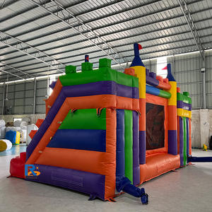 Château gonflable commercial, château gonflable durable en PVC, château gonflable avec toboggan et piscine pour <span class=keywords><strong>location</strong></span> de fête - Product Image 4