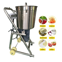 Hachoir à légumes industriel et commercial robuste en acier inoxydable 32L 50L Robot de cuisine Hachoir à viande électrique
