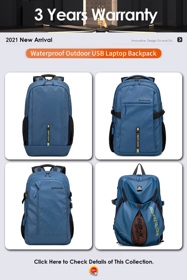 Waterproof Light Weight Bags for Men Anti Theft Mochila