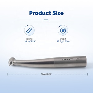 Pieza de mano dental de alta velocidad de titanio con cabeza mini/estándar e iluminación de fibra óptica - Product Image 4