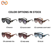 TWOOO T1811 Lunettes de soleil surdimensionnées à double pont, style classique et polyvalent, haute qualité, nouvelle arrivée, vente en gros d'usine