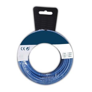 Cable de alimentación H07Z1-K de 2,50 mm, azul, 5 m. Ideal para instalaciones eléctricas y conexiones seguras en exteriores. - Product Image 1