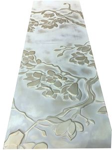 Décoration murale en cuir 3D avec motif floral en relief, 4 pièces/ensemble, décoration murale en cuir - Product Image 5